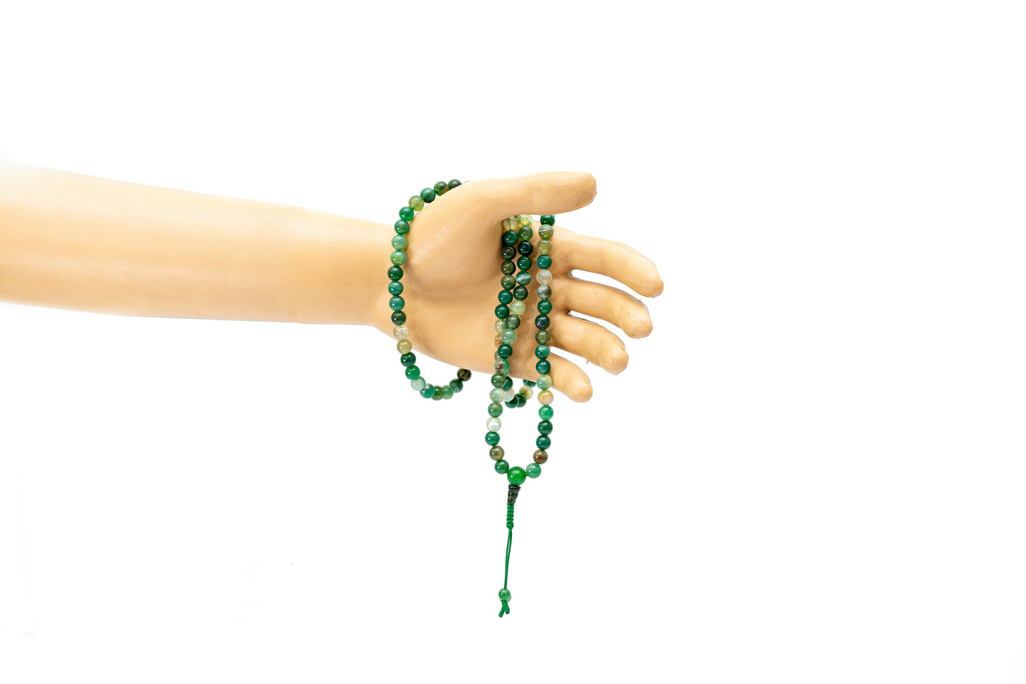 Agate Green 108 Bead Mala