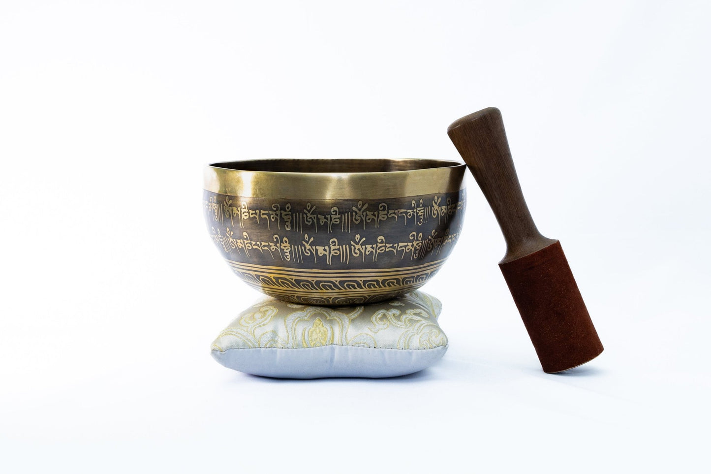 Buddha Eyes Etching Handmade Tibetan Singing Bowl