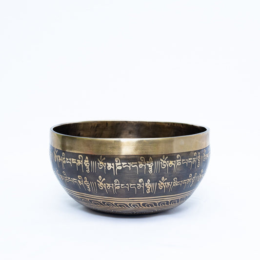 Buddha Eyes Etching Handmade Tibetan Singing Bowl