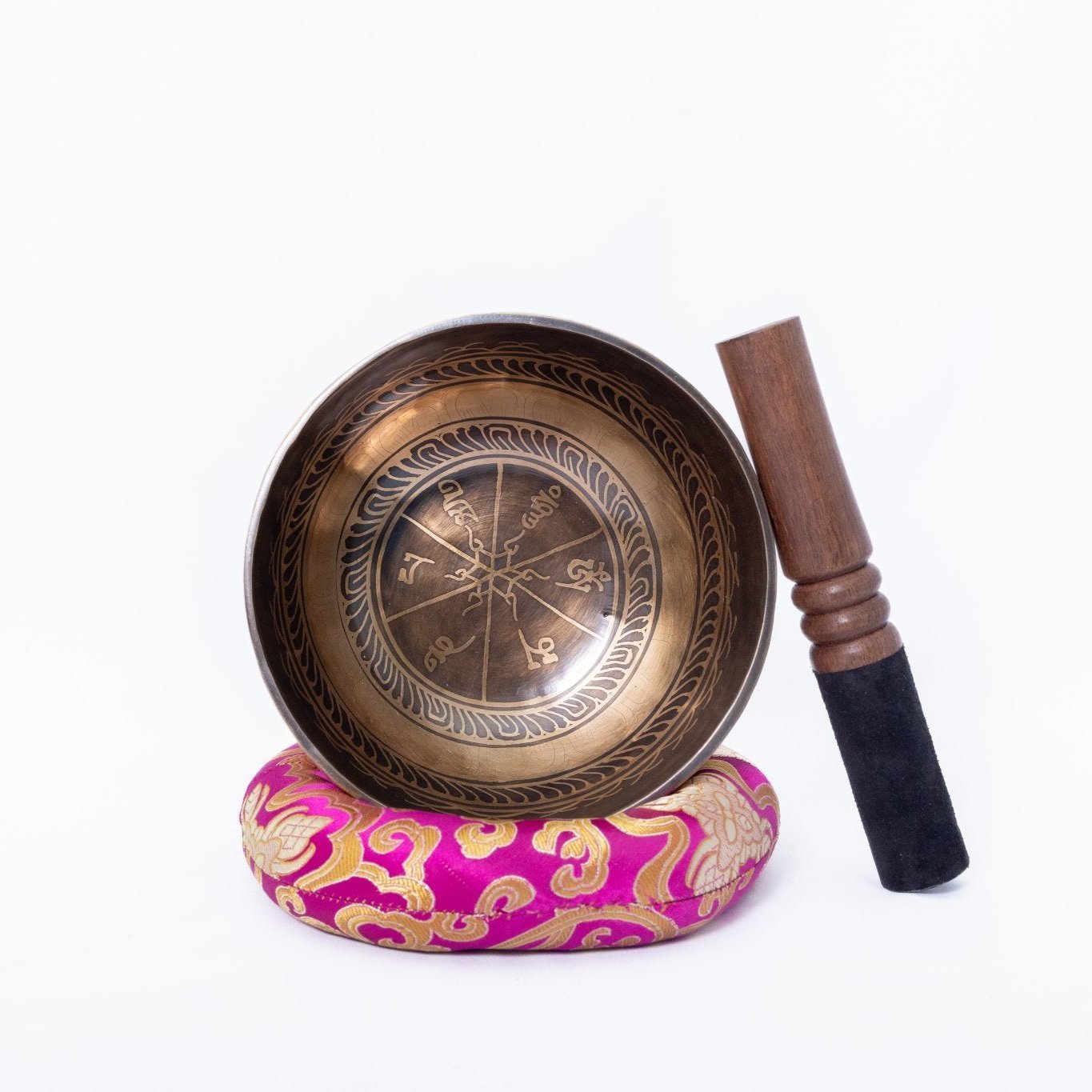 Fire & Mantra Etching Handmade Tibetan Singing Bowl