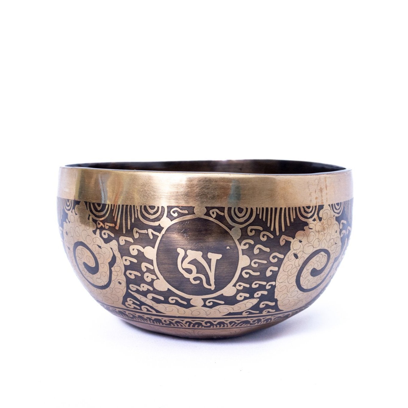 Fire & Mantra Etching Handmade Tibetan Singing Bowl