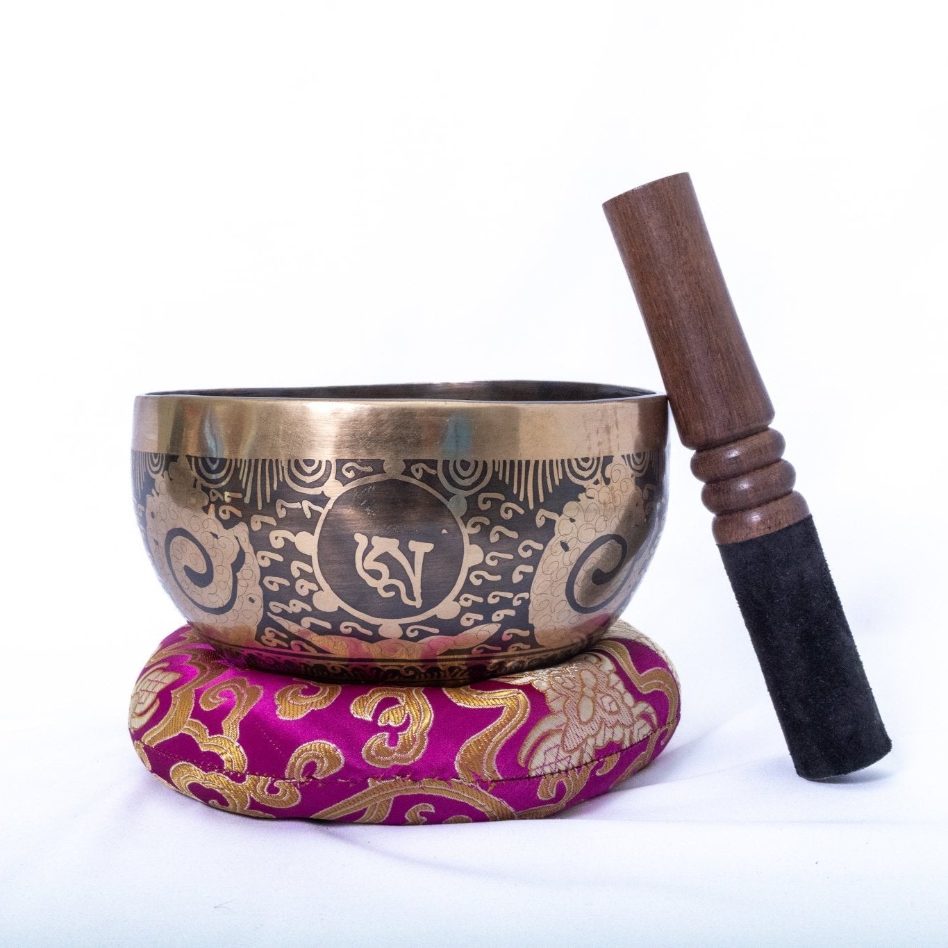 Fire & Mantra Etching Handmade Tibetan Singing Bowl