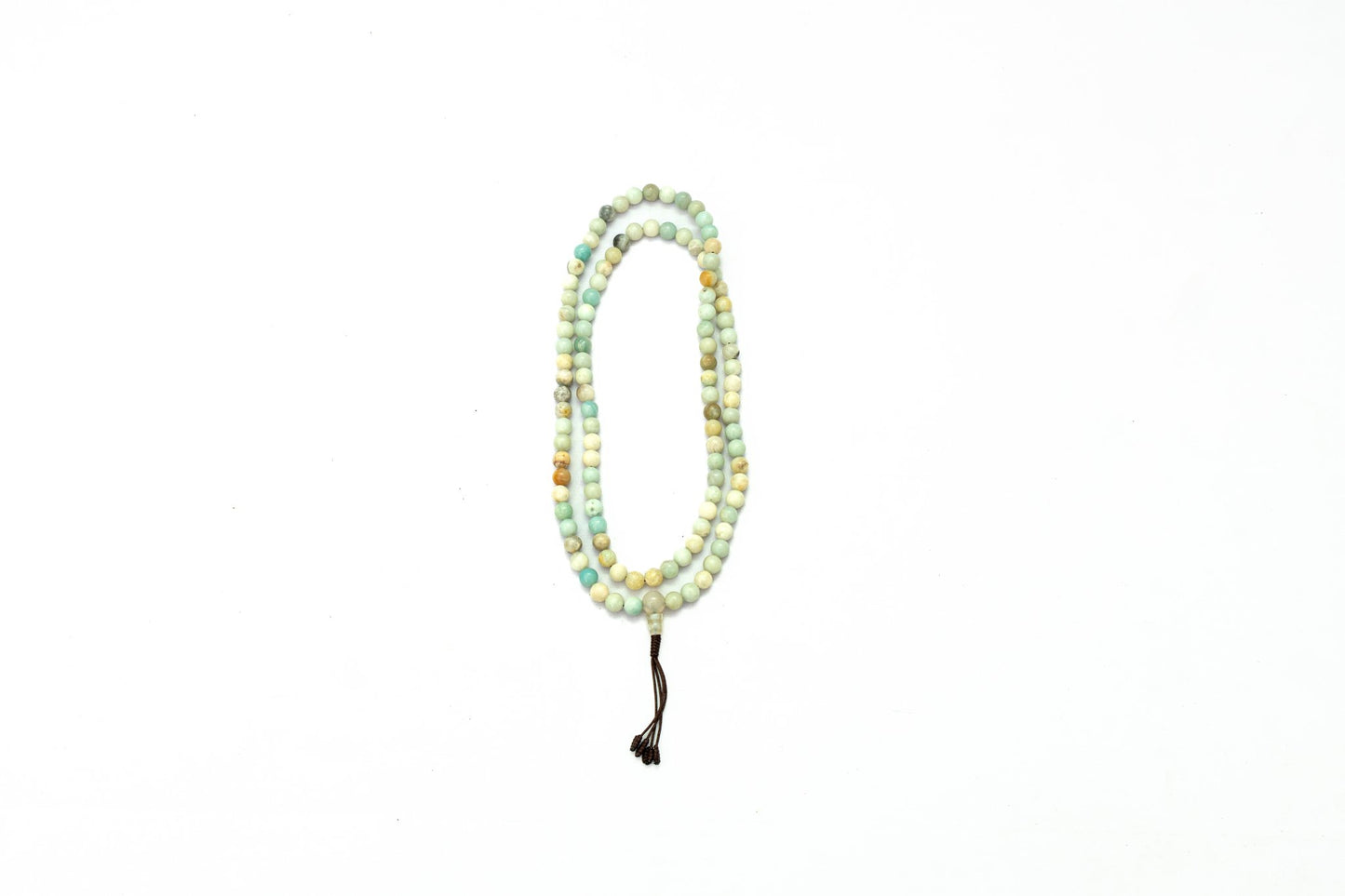 Aquamarine Stone 108 Bead Mala