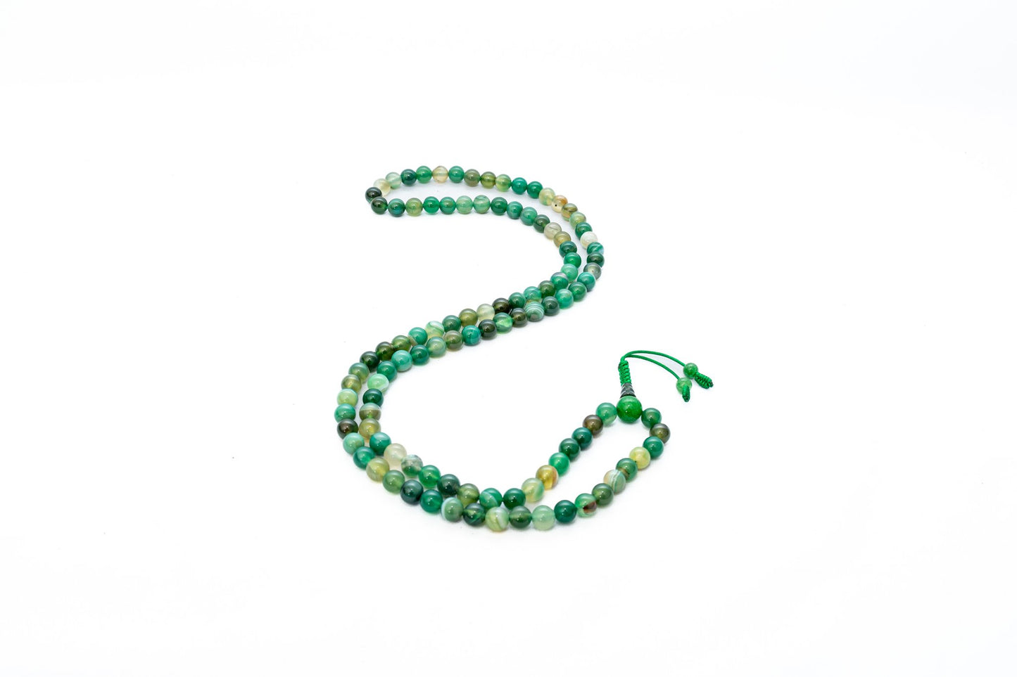 Agate Green 108 Bead Mala