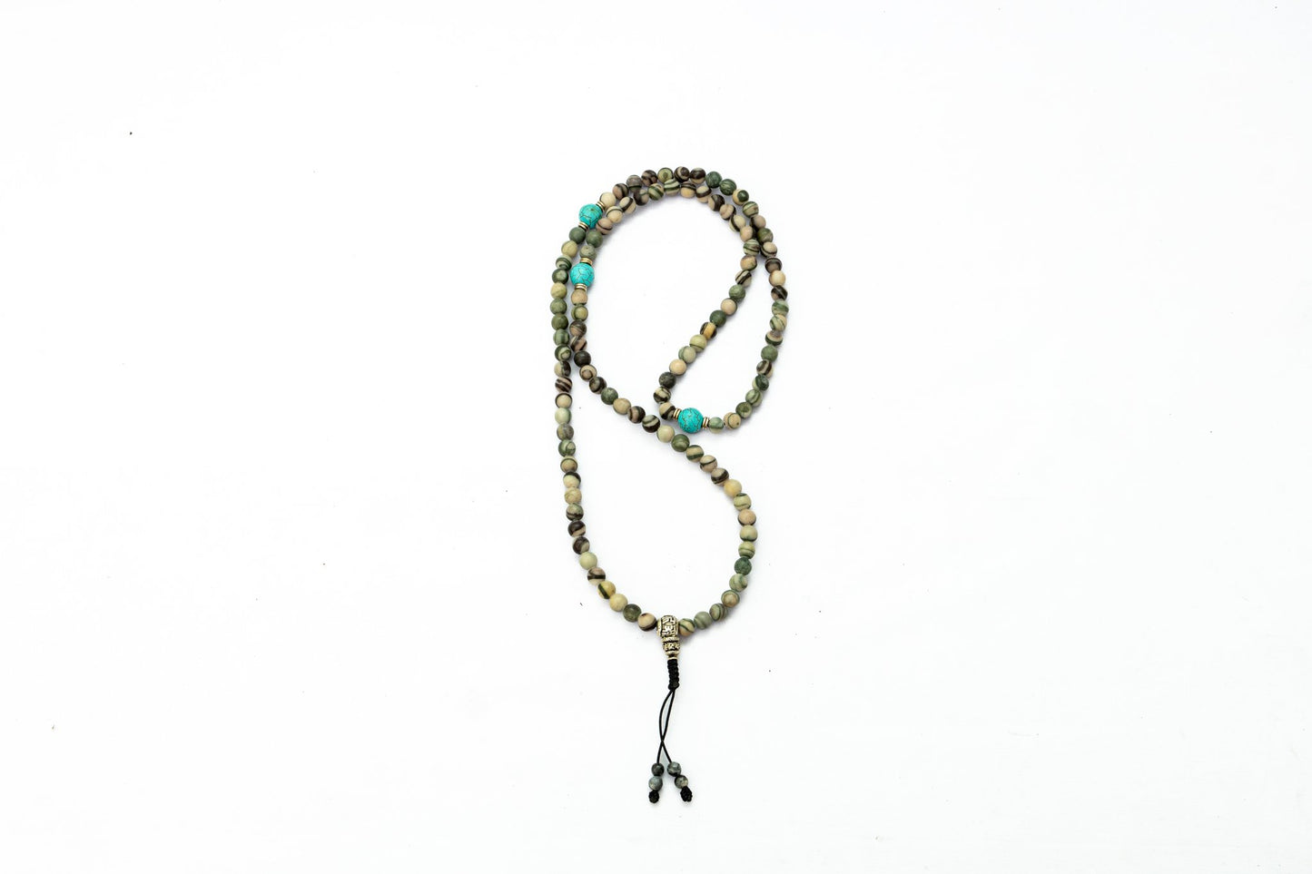 Stone Natural Grey 108 Bead Mala