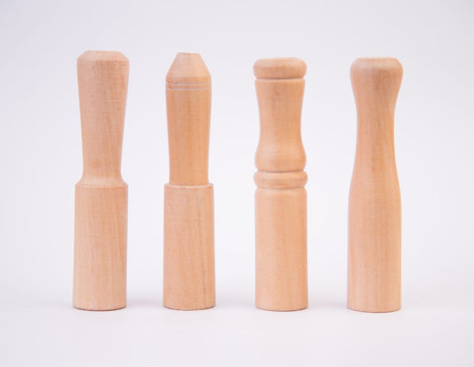 Plain wooden singing bowl mallet